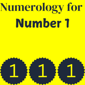 Numerology for number 1